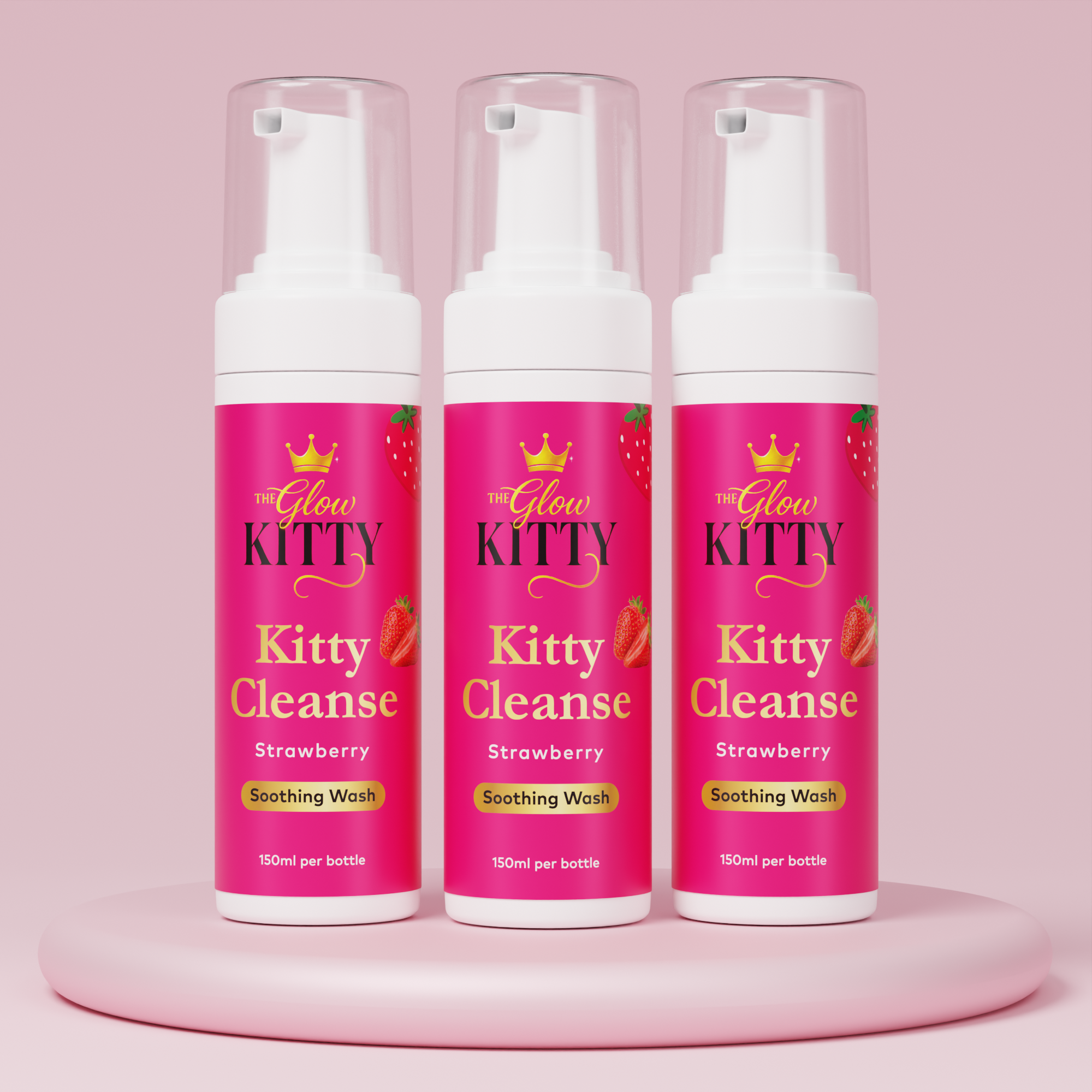 3 Pack Bundle) Kitty Cleanse™ – Soothing Strawberry Feminine 3 Pack Bundle) Kitty Cleanse™ – Soothing Strawberry Feminine